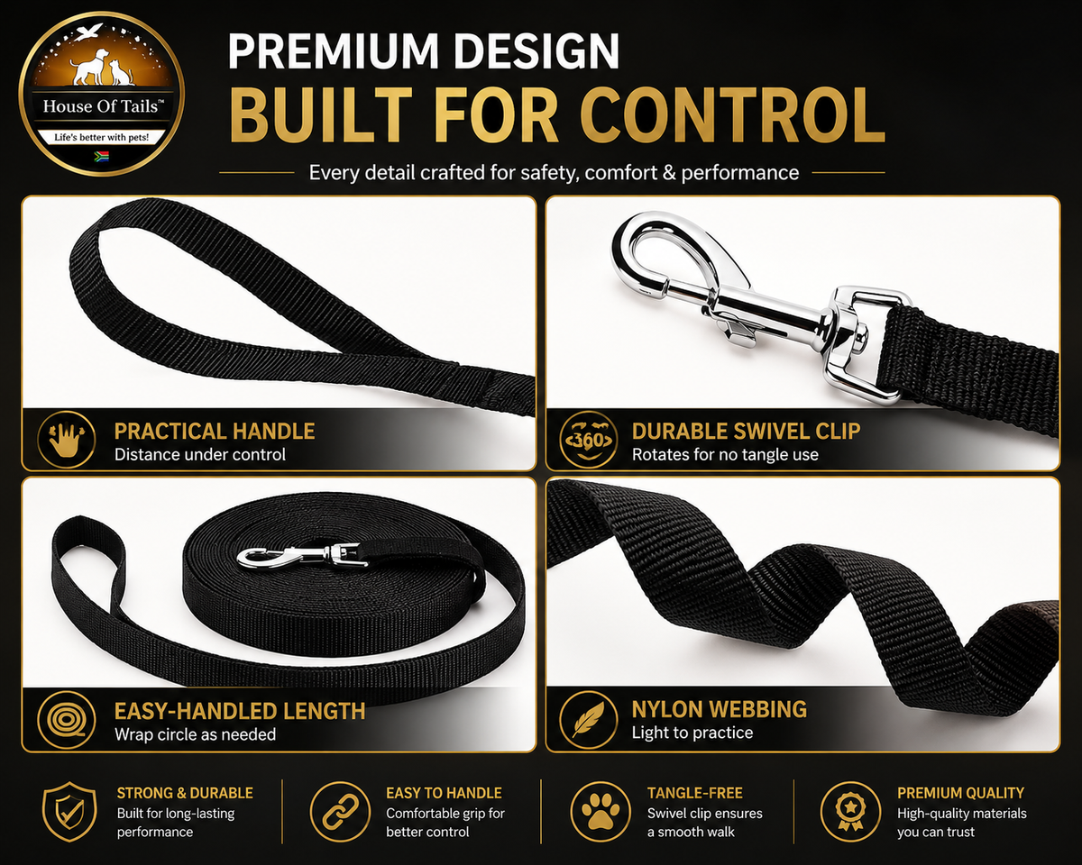 🏆 Pro Agility Training Leash | Long Line | 3m · 6m · 9m