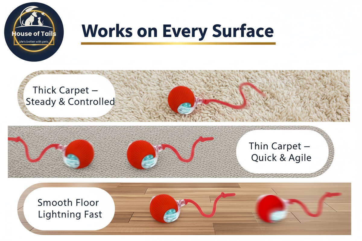 Cat Toy Ball Surface Infographic – House of Tails