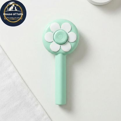 Flower Pet Hair Remover Comb - Flat Lay
