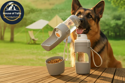 Portable Dog Water Bottle with German Shepherd – House of Tails