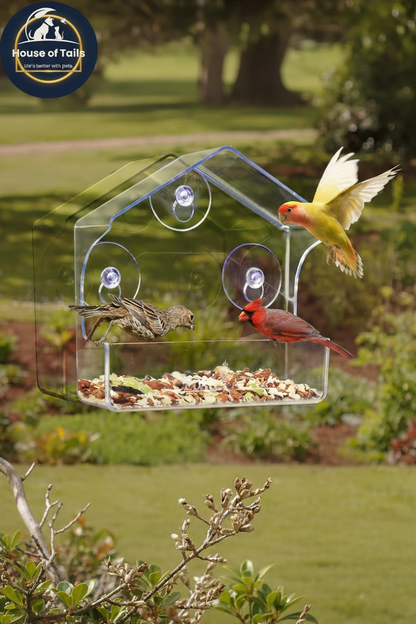 Window Bird Feeder - With Logo